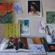 070707-art-books-corner-of-artist-room-table
