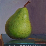 110909-a-pear-on-a-book