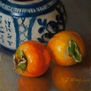 190313-two-persimmons-with-a-oriental-ceramic-pot-6x6