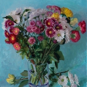 200415-daily-flower-in-a-glass-vase-blue-background-16x20