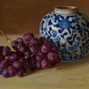 200618-grapes-oriental-ceramic-pot-10x8