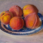 221002-peaches-on-a-blule-and-white-plate-10x8