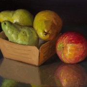 240407-pears-and-a-red-apple