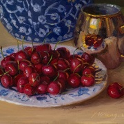 240719-cherries-copper-cup-ceramc-10x8