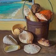 240827-seashells-in-a-bucket-with-a-painting-background-12x12