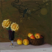 080808a1030-apples-roses-oriental-painting-background